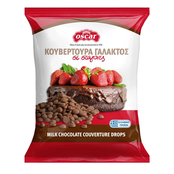 Κουβερτούρα Σοκολάτας Γάλακτος σε Σταγόνες OSCAR 100gr