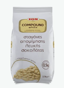 Κουβερτούρα Λευκής Σοκολάτας Σταγόνες ΙΟΝ 2,5kg