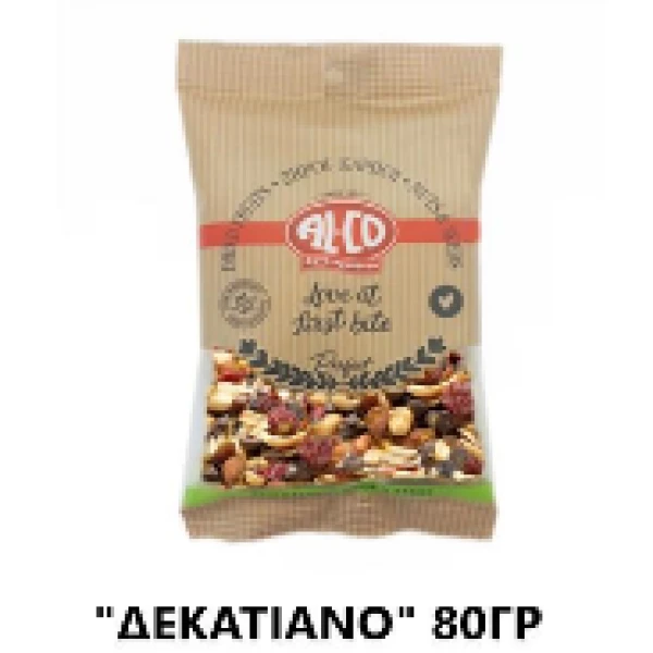 Ξηροί Καρποί Ανάμεικτοι Ωμοί "Δεκατιανό" ALCO 80gr