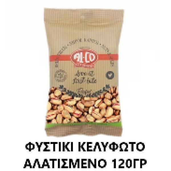Φυστίκι Κελυφωτό Ψημένο Αλατισμένο ALCO 120gr