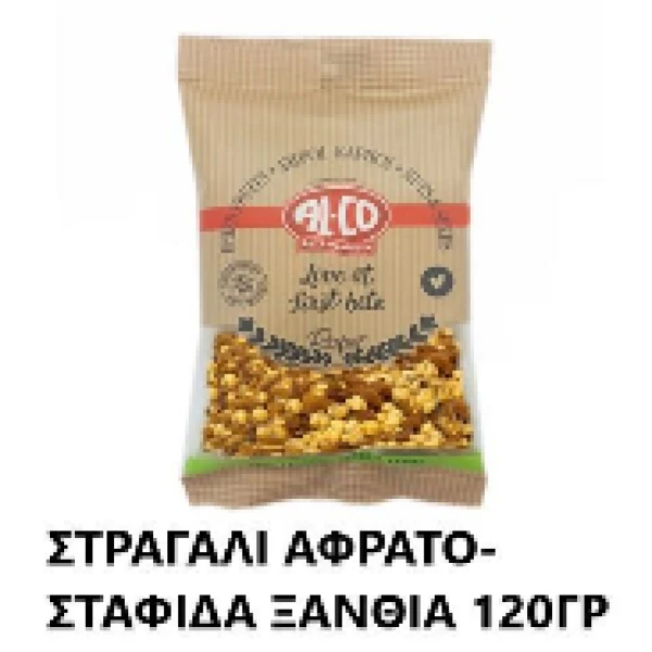 Στραγάλι Αφράτο - Σταφίδα Ξανθιά ALCO 120gr