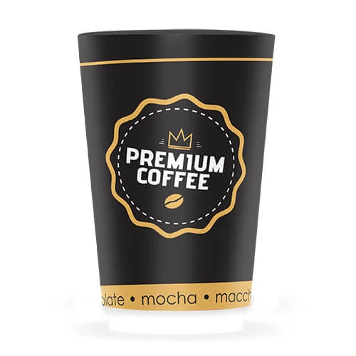 Ποτήρι Χάρτινο Double Wall 16οz GOLD PREMIUM 25τμχ