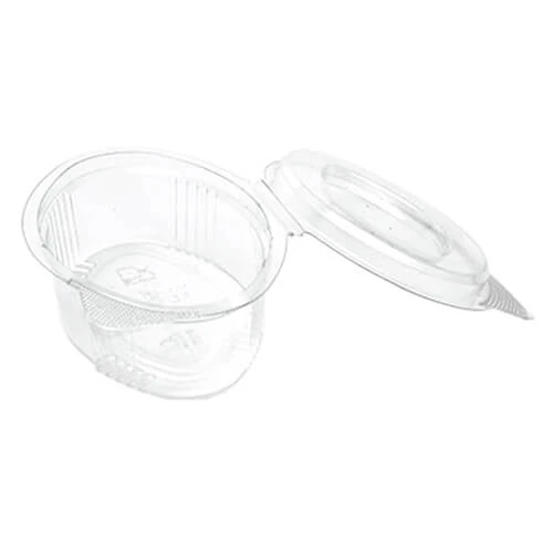 Σωσάκι Διαφανές με Καπάκι Οβάλ LUX PLAST 100τμχ