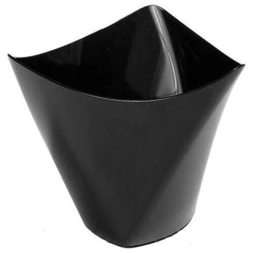 Μπωλ Τρίπλευρο Μαύρο 200ml 50τμχ