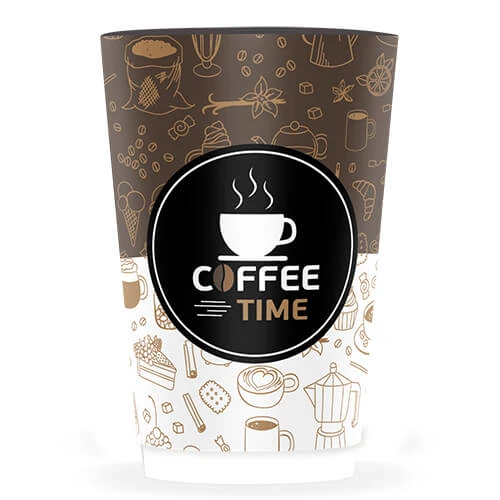 Ποτήρι Χάρτινο 8οz COFFEE TIME 25τμχ