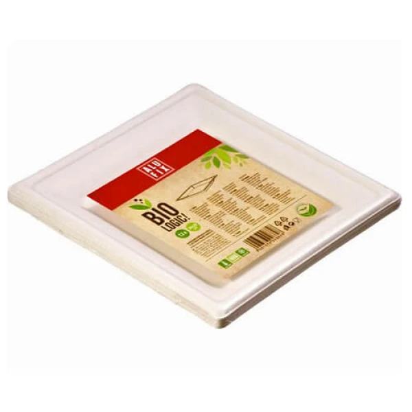 Βιοδιασπώμενα Πιάτα Πολυγωνικά 20x20 BIOLOGIC! 12τμχ