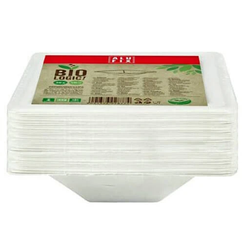 Bιοδιασπώμενα Πιάτα Πολυγωνικά Βαθιά 340ml BIOLOGIC! 50τμχ