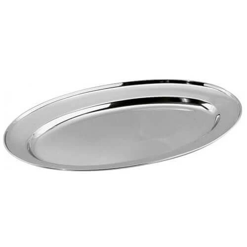 Πιατέλα Οβάλ Inox 35cm 1τμχ