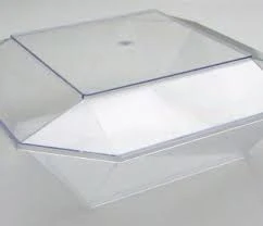 Μπωλ Οκτάπλευρο Διαφανές με Καπάκι 1500ml DK GROUP 10τμχ