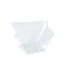 Μπωλ Τετράπλευρο Διάφανο Κυματιστό 1600ml DK GROUP 10τμχ