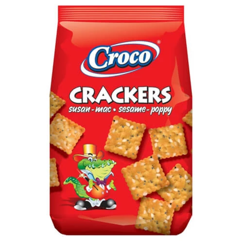 Κράκερς με Σουσάμι & Παπαρουνόσπορο CROCO 100gr