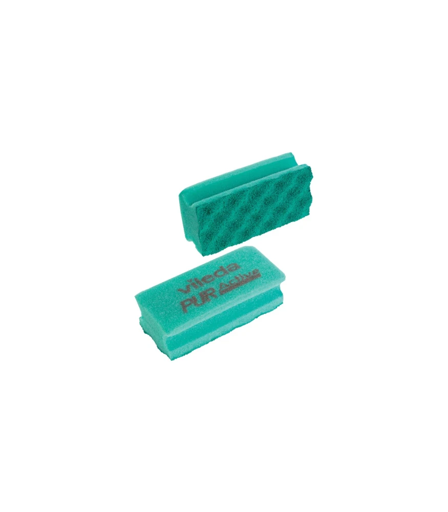 Σφουγγάρι Puractive με Λαβή Πράσινο 8,5x13,5cm VILEDA 1τμχ