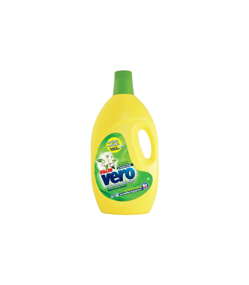 Υγρο Πλυντηριου Ρουχων Vero Γιασεμί FLOS 3lt