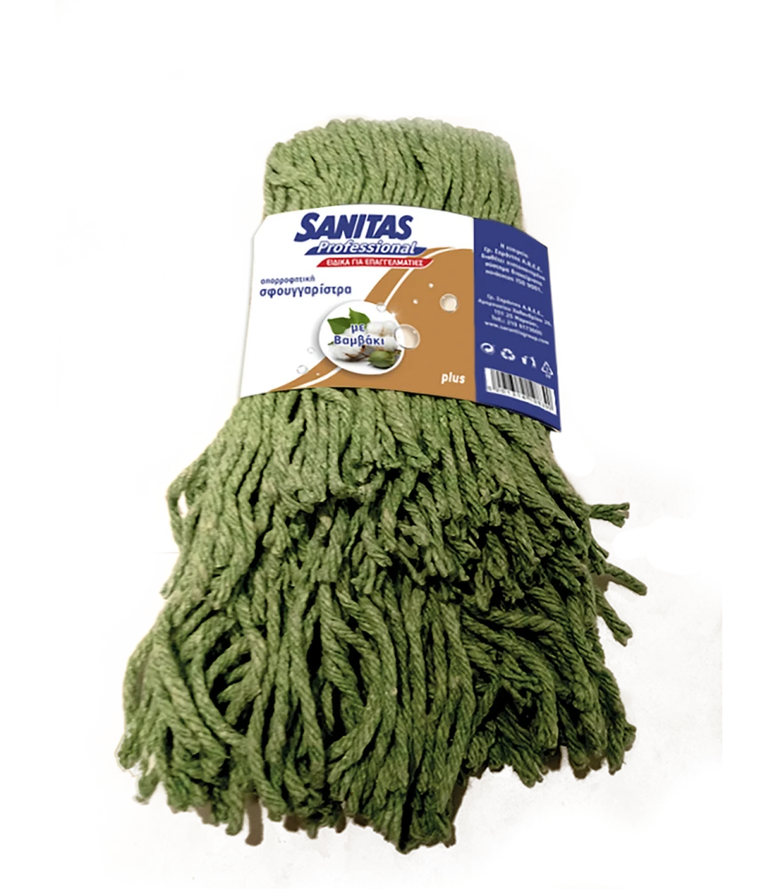 Σφουγγαρίστρα PRO Plus Πράσινη με νήμα 400gr COT SANITAS 1τμχ