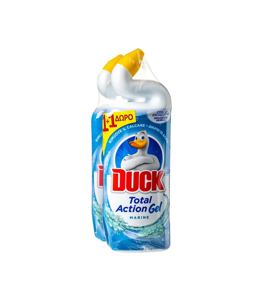 Υγρό Λεκάνης Total Action Gel Φρεσκάδα Θάλασσας DUCK 750ml (2x750ml)