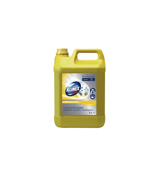 Χλωρίνη Ultra Extra Power Παχύρευστη με Άρωμα Λεμόνι KLINEX PRO 5lt