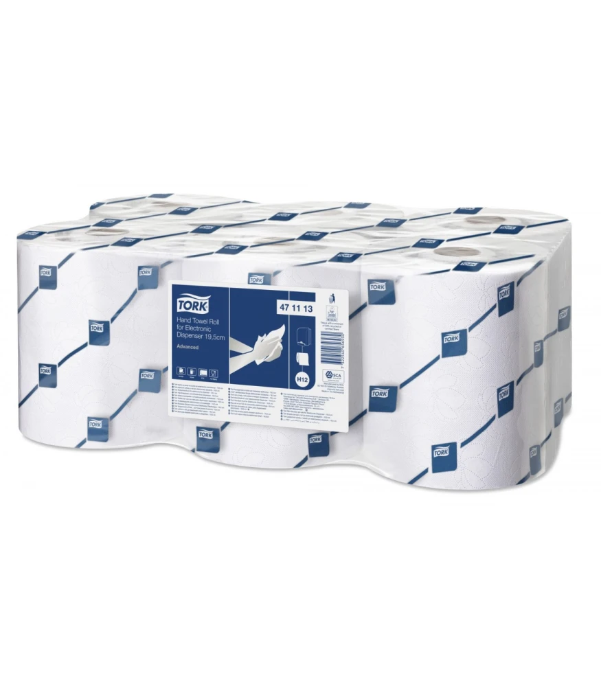 Χειροπετσέτα σε Ρολό Ηλεκτρονικής Συσκευής TORK 19,5cm 143m 573τμχ
