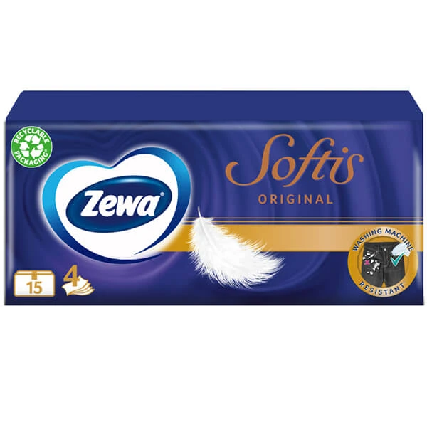 Χαρτομάντηλα Softis ZEWA 15τμχ