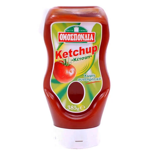 Κέτσαπ Πλαστική Φιάλη ΟΜΟΣΠΟΝΔΙΑ 385gr