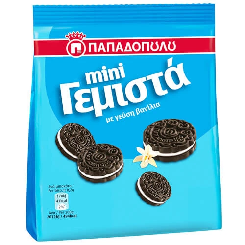 Γεμιστά Mini Βανίλια ΠΑΠΑΔΟΠΟΥΛΟΥ 90gr