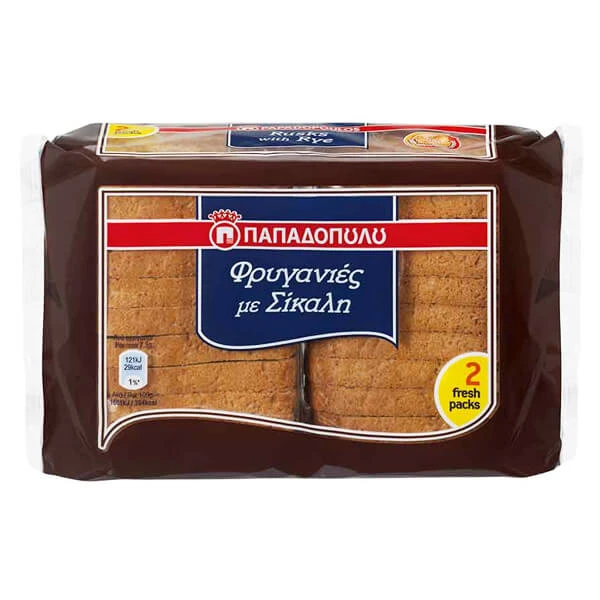 Φρυγανιά Σίκαλης ΠΑΠΑΔΟΠΟΥΛΟΥ 160gr