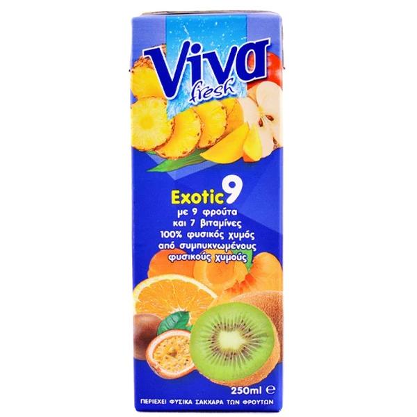 Χυμός Exotic 100% Φυσικός VIVA 250ml