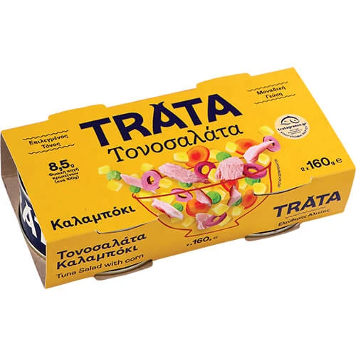 Τονοσαλάτα Με Καλαμπόκι TRATA 160gr (2x160gr)