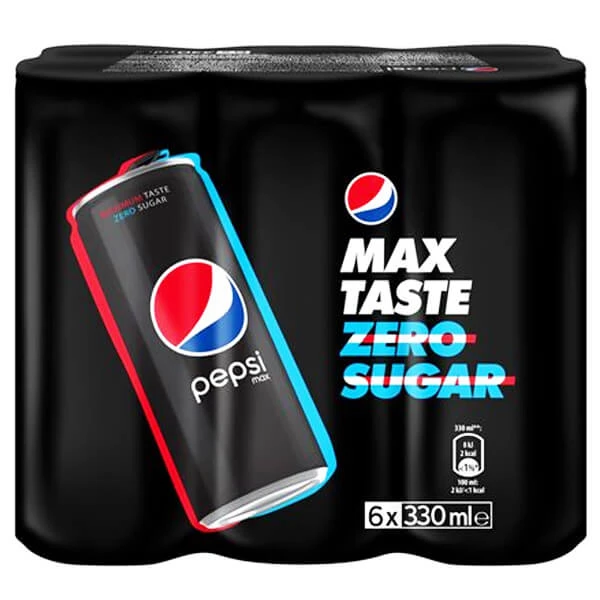 Αναψυκτικό Cola PEPSI Max 330ml (6x330ml)
