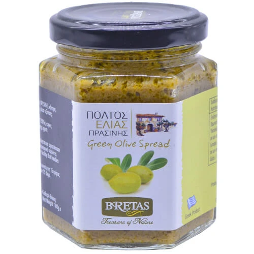 Πάστα Ελιάς Πράσινη σε Βάζο ΜΠΡΕΤΑΣ 190ml