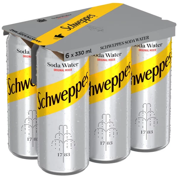 Αναψυκτικό Σόδα SCHWEPPES 330ml (6x330ml)