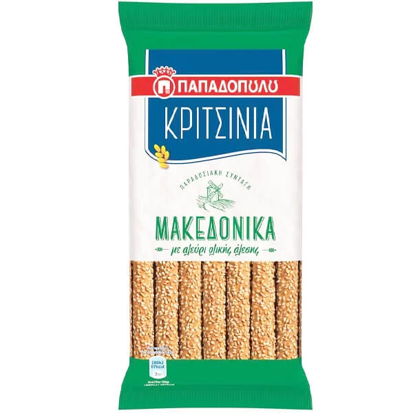 Κριτσίνια Ολικής Άλεσης Μακεδονικά ΠΑΠΑΔΟΠΟΥΛΟΥ 200gr