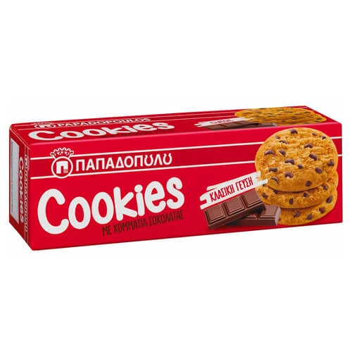 Cookies Κομμάτια Σοκολάτας ΠΑΠΑΔΟΠΟΥΛΟΥ 180gr