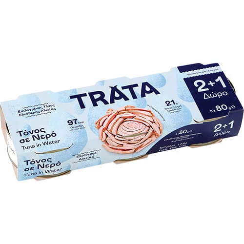 Τόνος Σε Νερό TRATA 80gr (3x80gr)