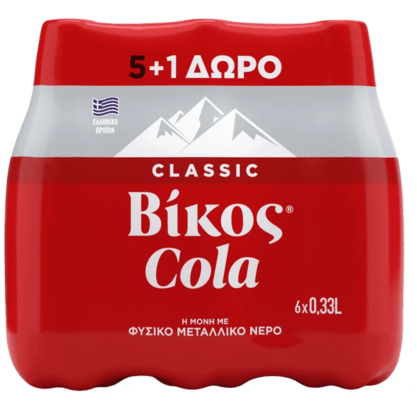 Αναψυκτικό Cola ΒΙΚΟΣ 330ml (5+1 ΔΩΡΟ)