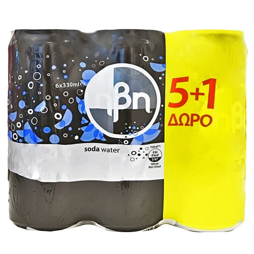 Αναψυκτικό Σόδα 5+1 ΔΩΡΟ ΗΒΗ 330ml (5+1 Δώρο)
