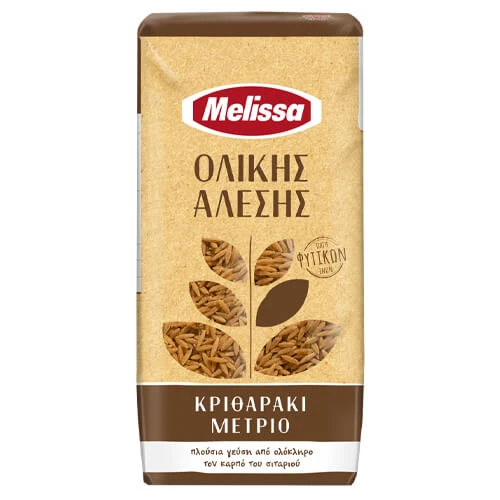 Κριθαράκι Μέτριο Ολικής Άλεσης ΜΕΛΙΣΣΑ 500gr