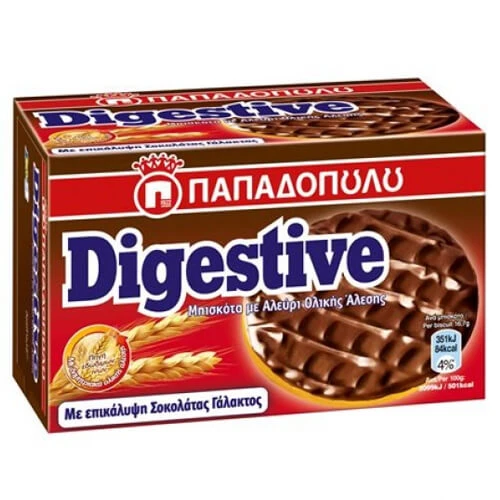 Digestive Σοκολάτα Γάλακτος ΠΑΠΑΔΟΠΟΥΛΟΥ 200gr