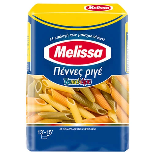Πέννες Ριγέ Τρικολόρε ΜΕΛΙΣΣΑ 500gr