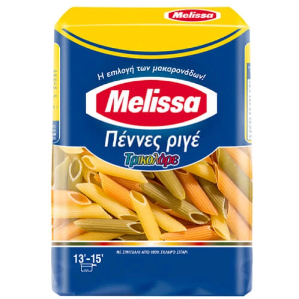 Πέννες Ριγέ Τρικολόρε ΜΕΛΙΣΣΑ 500gr