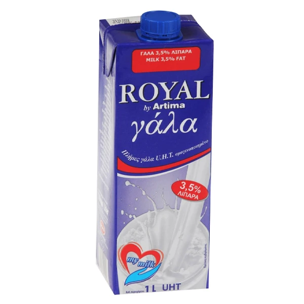 Γάλα Μακράς Διαρκείας 3,5% Πλήρες ROYAL 1lt