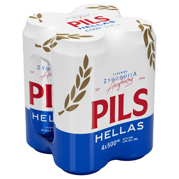 Μπύρα Κουτί PILS HELLAS 500ml (4x500ml)