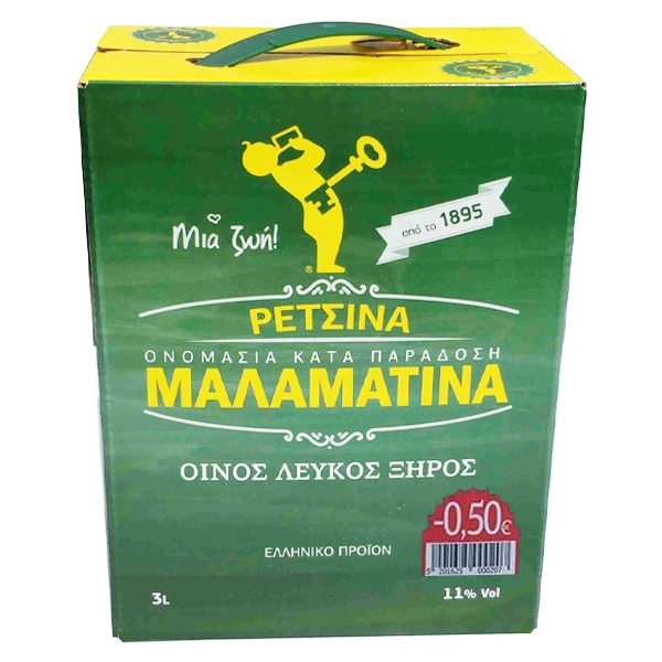 Ρετσίνα ΜΑΛΑΜΑΤΙΝΑ 3lt (-0,50€)