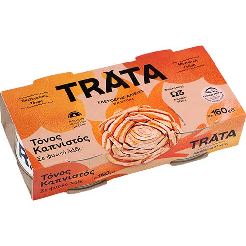 Τόνος Καπνιστός Πικάντικος TRATA 160gr (2x160gr)