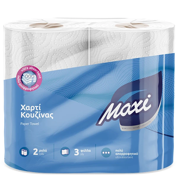 Ρολό Κουζίνας Επαγγελματικό 3φυλλο MAXI 350gr (2x350gr)