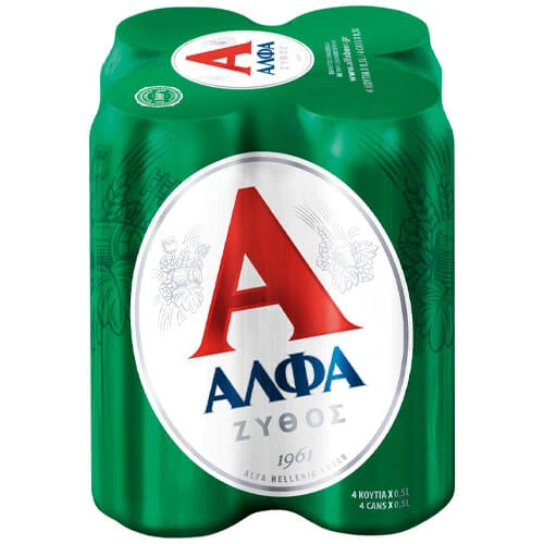 Μπύρα Κουτί ΑΛΦΑ 500ml (4x500ml)