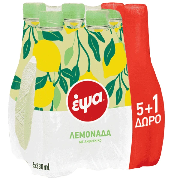Αναψυκτικό Λεμονάδα ΕΨΑ 330ml (5+1 ΔΩΡΟ)