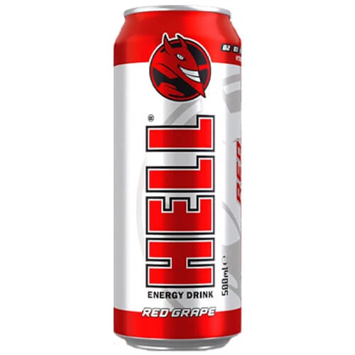 Energy Drink Red Grape HELL 500ml