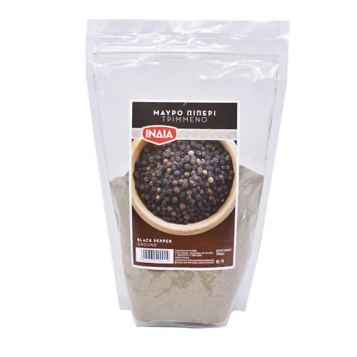 Πιπέρι Μαύρο Τριμμένο Σακούλα ΙΝΔΙΑ 500gr