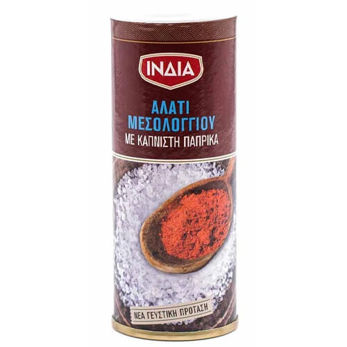Αλάτι Μεσολογγίου με Καπνιστή Πάπρικα ΙΝΔΙΑ 70gr