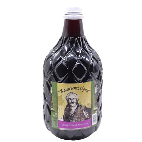 Ερυθρός Ημίγλυκος Οίνος Pet ΚΡΑΣΟΠΑΤΕΡΑΣ 3lt